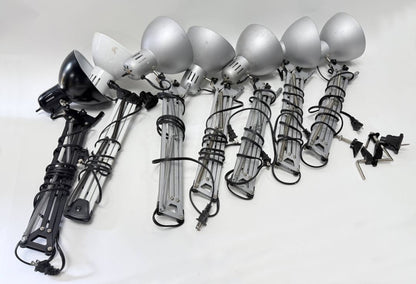 Ikea Adjustable Desk Lamps Lot of 7 Clamp Style Task Lights No Base Mounts