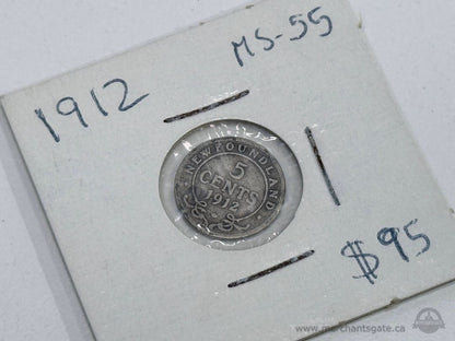 1912 Newfoundland King George V Historical Collectible Display Piece