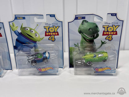 Hot Wheels Character Cars Disney Pixar Toy Story 4 Complete Set of 4 Sealed