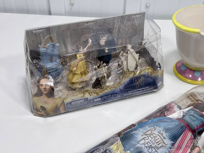 Disney Beauty and the Beast Collectibles Lot Belle Doll Chip Mug Plate Figurines