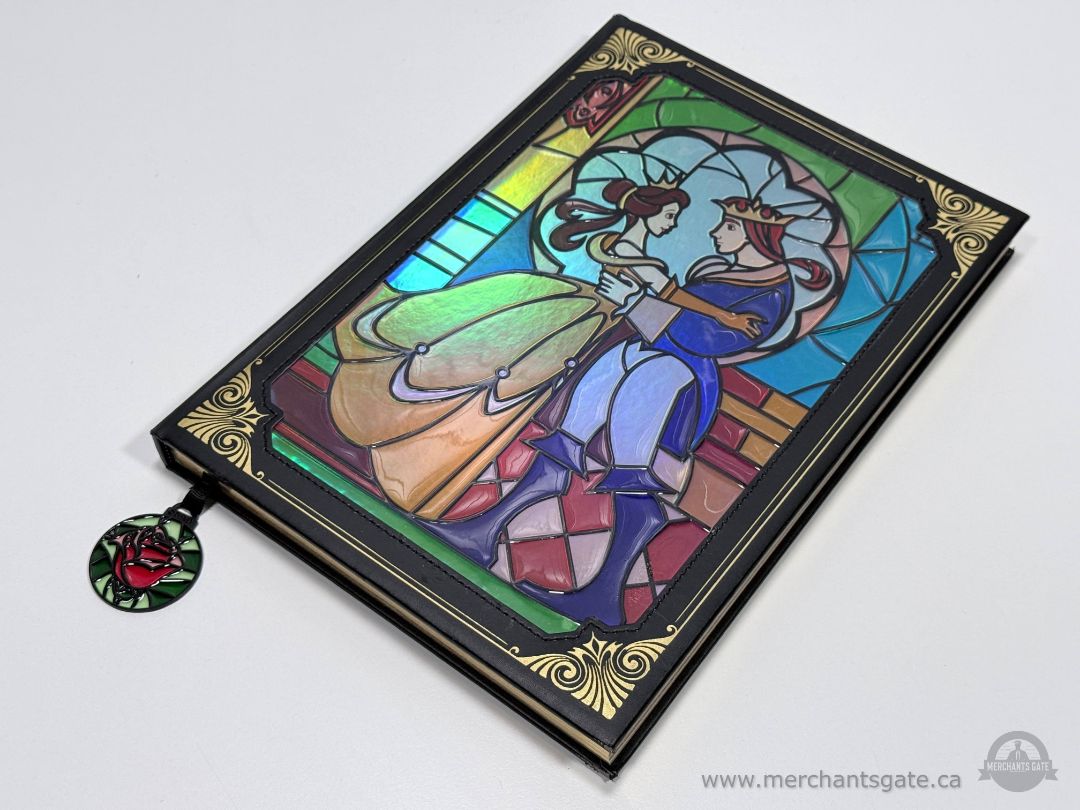 Disney Beauty and the Beast Stained Glass Journal Collectible Notebook