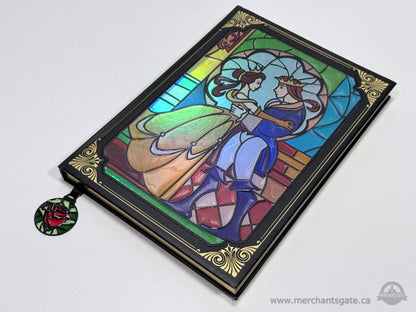Disney Beauty and the Beast Stained Glass Journal Collectible Notebook
