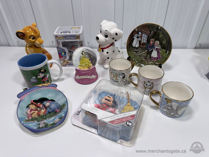 Disney Collector Bundle Funko Pop Cookie Jar Snow Globe Mugs Figurines Lot