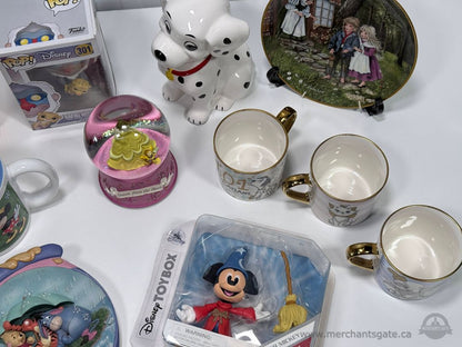 Disney Collector Bundle Funko Pop Cookie Jar Snow Globe Mugs Figurines Lot