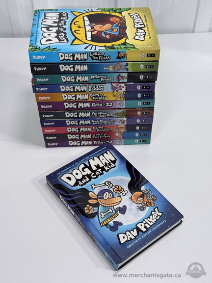Dog Man Hardcover Book Collection Lot 12 Books Dav Pilkey Graphic Novels