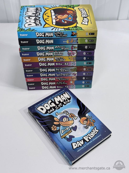Dog Man Hardcover Book Collection Lot 12 Books Dav Pilkey Graphic Novels
