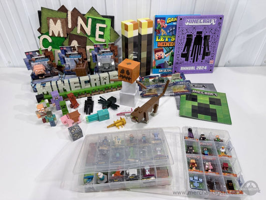 Minecraft LED Sign Figures Books Torches Collector Lot Gaming Decor
