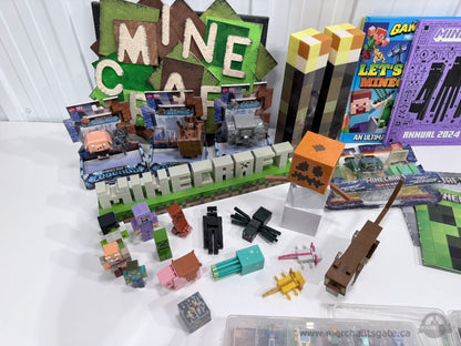 Minecraft LED Sign Figures Books Torches Collector Lot Gaming Decor