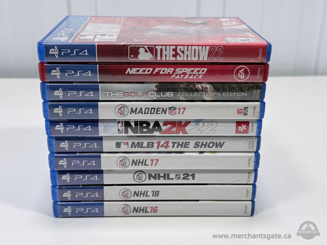 PS4 Game Lot – 10 Games Including MLB The Show 22, NHL 21, NBA 2K22 & NFS Payback