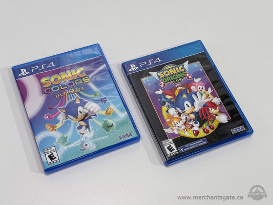 PS4 Sonic Game Lot – Sonic Origins Plus & Sonic Colors Ultimate
