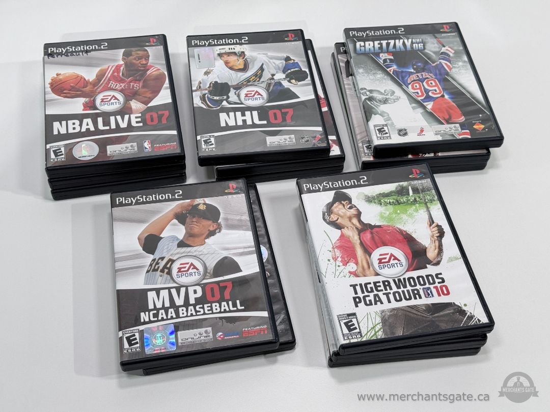 PlayStation 2 Sports Game Lot – NHL, Tiger Woods, MLB, NCAA Baseball PS2