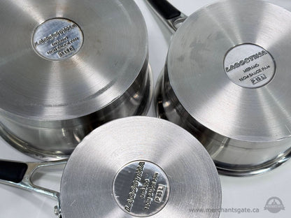 Lagostina Merano Stainless Steel Cookware Set Pots Pans Lids 13 Piece