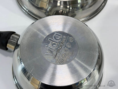 Vida by Paderno Stainless Steel Cookware Set Steamer Pots Pans Lids