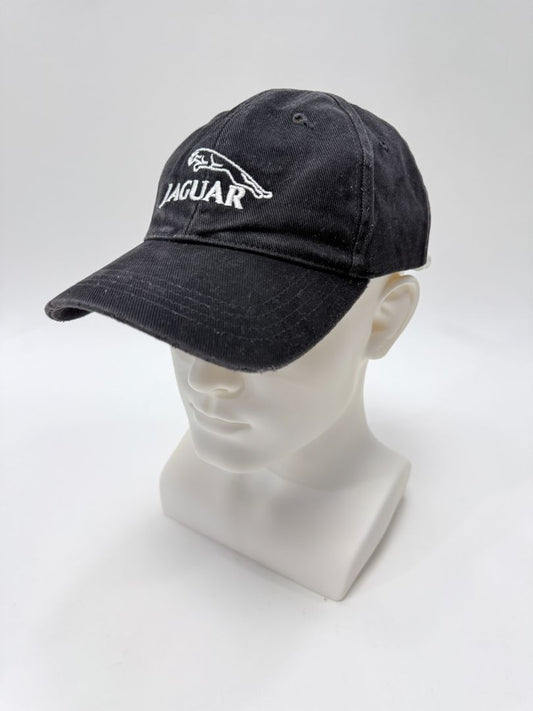 Vintage Jaguar Adjustable Baseball Hat Black Embroidered Logo Cap Classic Style
