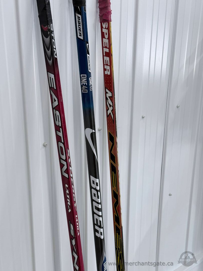 3 Hockey Sticks Lot Easton Synergy Ultra Bauer One40 Sperler Adult Size