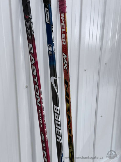3 Hockey Sticks Lot Easton Synergy Ultra Bauer One40 Sperler Adult Size