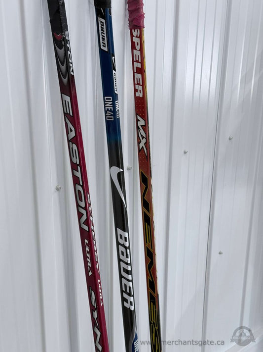 3 Hockey Sticks Lot Easton Synergy Ultra Bauer One40 Sperler Adult Size