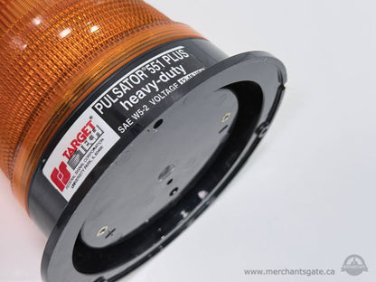 Federal Signal Target Pulsator 551 Plus LED Amber Safety Strobe Beacon
