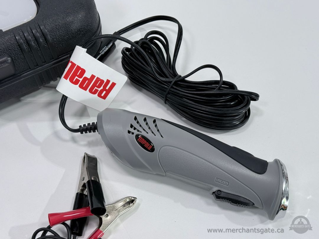Rapala Electric Fillet Knife Cordless Style Set Case Blades 12V Adapter