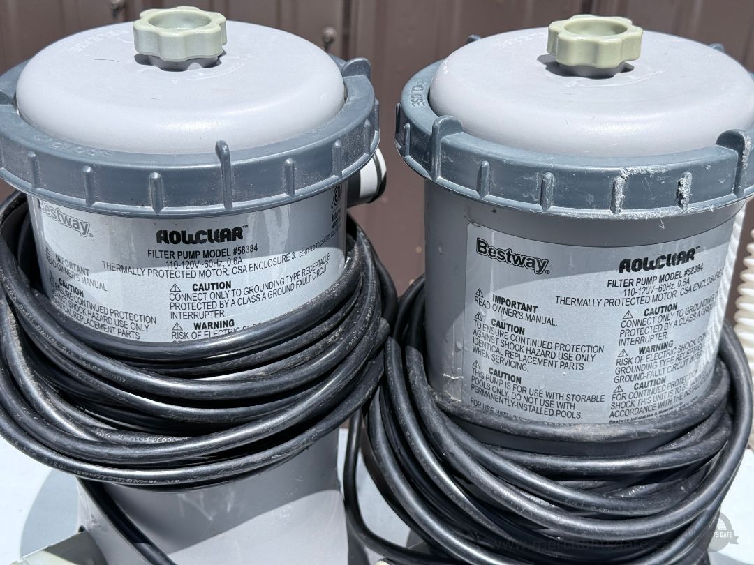Pool Pump Filter Lot Bestway Flowclear Pumps Hoses Fittings Parts Tested