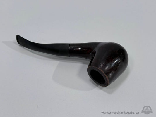 Vintage Briar Tobacco Smoking Pipe Bent Billiard Estate Pipe 6 Inch Wood Pipe