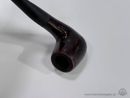 Vintage Briar Tobacco Smoking Pipe Bent Billiard Estate Pipe 6 Inch Wood Pipe