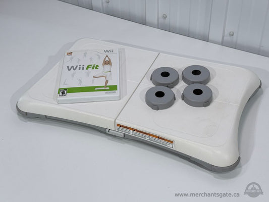 Nintendo Wii Fit Balance Board with Wii Fit Game & Riser Feet