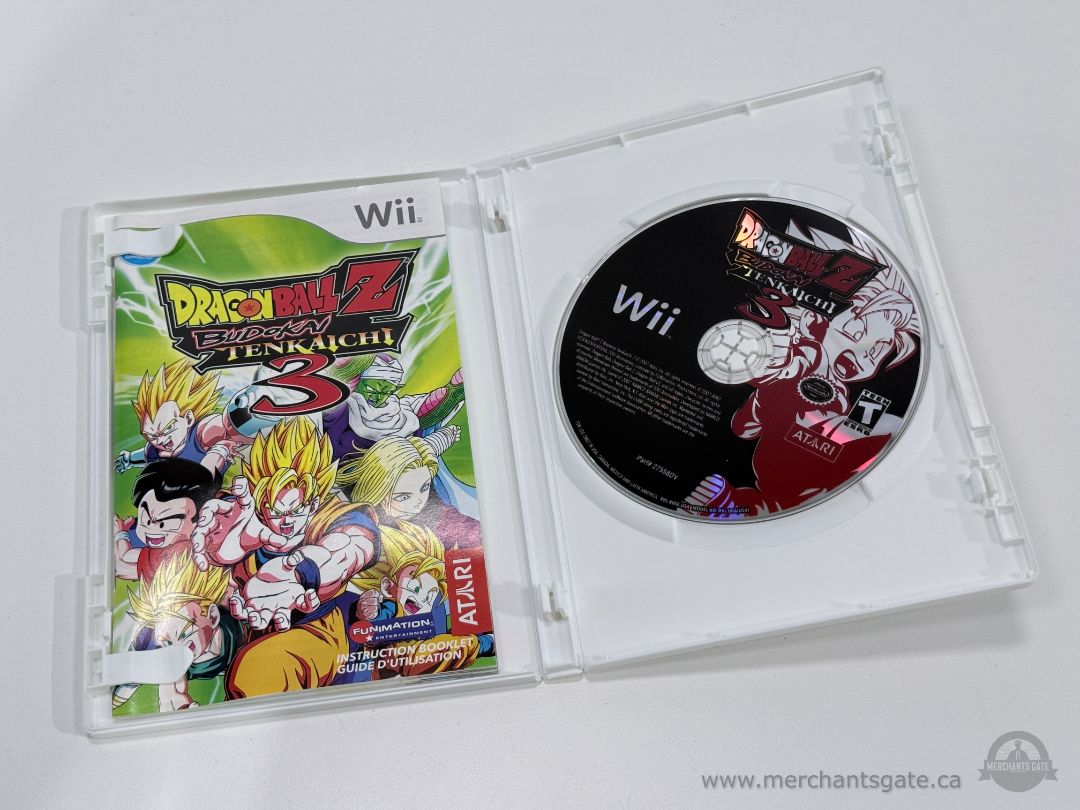 Dragon Ball Z Budokai Tenkaichi 3 Nintendo Wii Complete CIB Near Mint