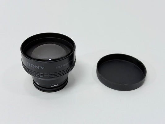 Sony VCL R2037 Tele Conversion Lens Adapter 2x Magnification Made in Japan 1990s