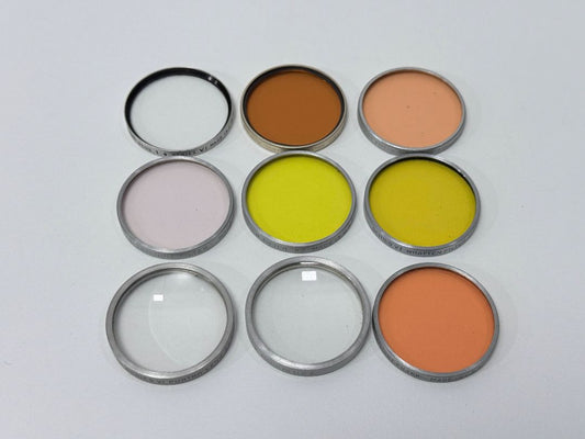 Tiffen Kodak Series VI Filter Lot Set of 9 Vintage Color Correction Portra Skylight 1960s