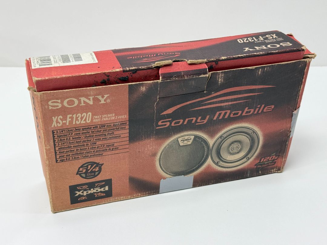 Sony Xplode XS F1320 5 Inch 120W Car Audio Speakers Two Way New Old Stock In Open Box Set