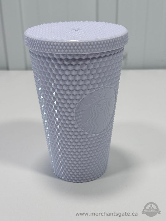 Starbucks Studded Lavender Reusable Cold Cup Tumbler with Lid 16 oz Grande