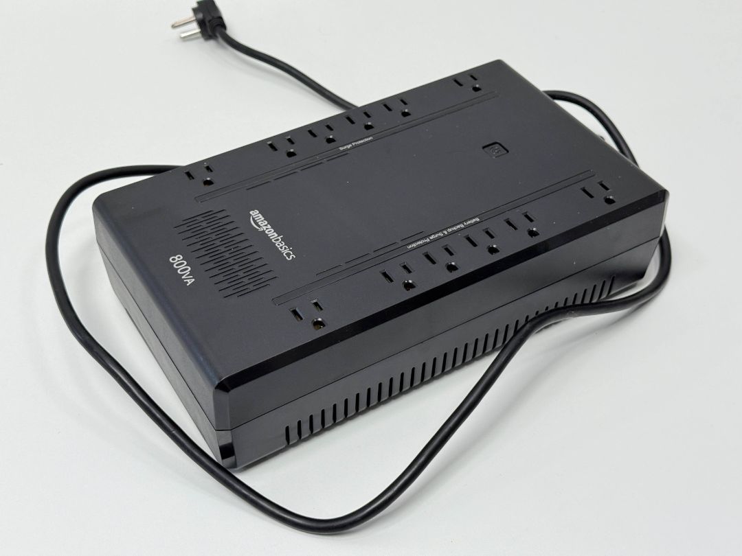 Amazon Basics UPS Battery Backup 800VA 450W Uninterruptible Power Supply Surge Protector