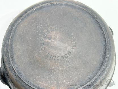 Vintage Wagner & O’Brien Chicago Cast Iron Skillet Frying Pans Set of 2