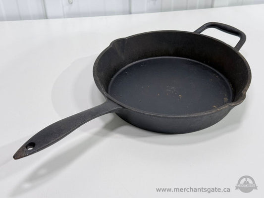 Lagostina Cast Iron Skillet Frying Pan 10 3/4" with Helper Handle