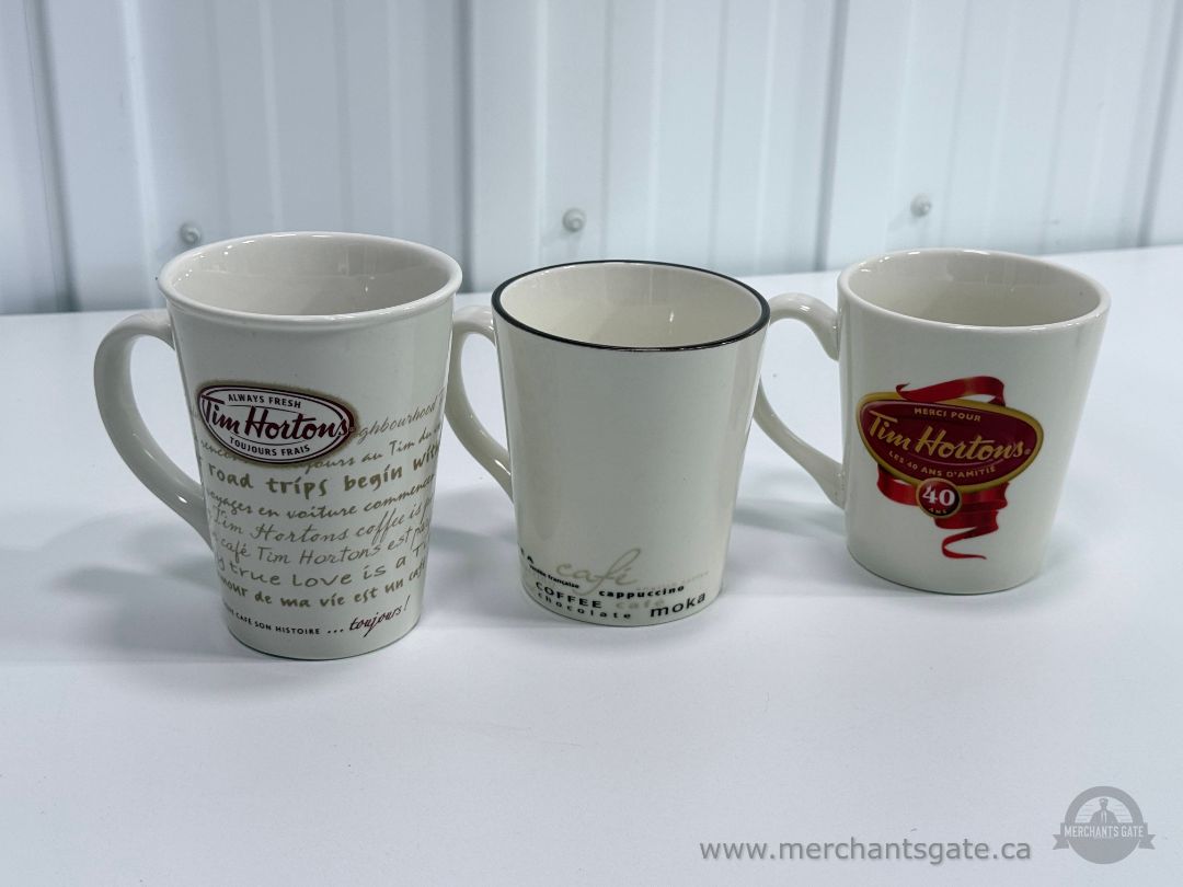 Tim Hortons Limited Edition Coffee Mugs 2004 40th Anniversary 2009 Set of 3