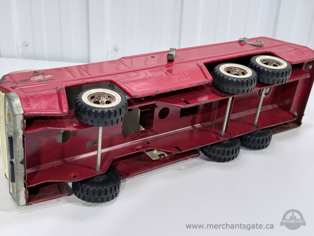 Vintage 1970s Tonka Fire Truck Ladder Engine Large Pressed Steel Toy 20"
