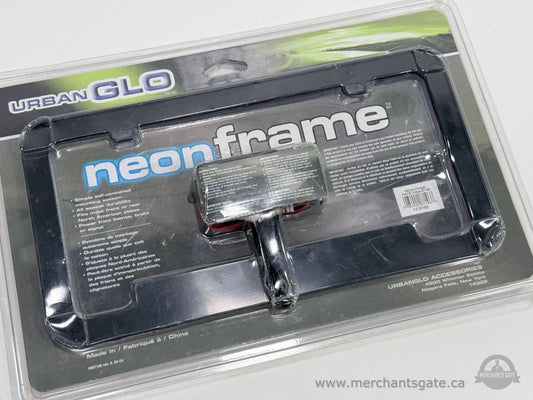 Urban Glo Blue Neon License Plate Frame 12V Lighted Car Accessory New Sealed