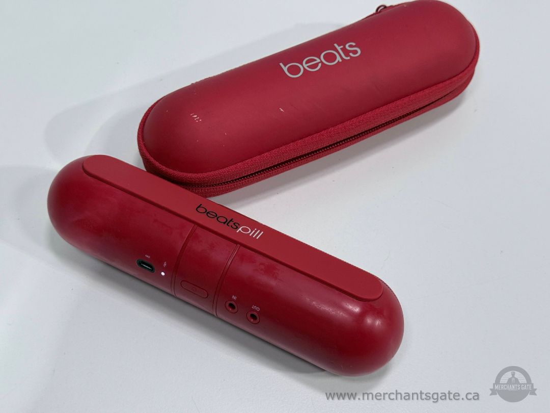 Beats Pill Wireless Bluetooth Speaker Red with Original Case