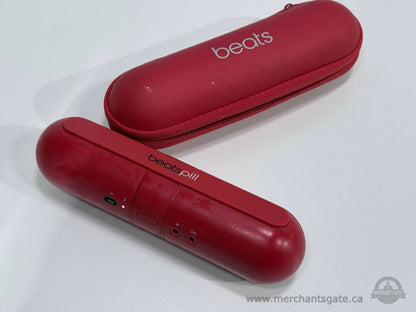 Beats Pill Wireless Bluetooth Speaker Red with Original Case