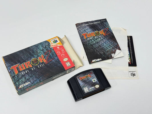 Nintendo 64 N64 Turok 2 Seeds of Evil Complete In Box Tested Authentic Rare Game