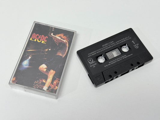 Vintage ACDC Cassette Tape Live 1992 Rock Album Collectible Music