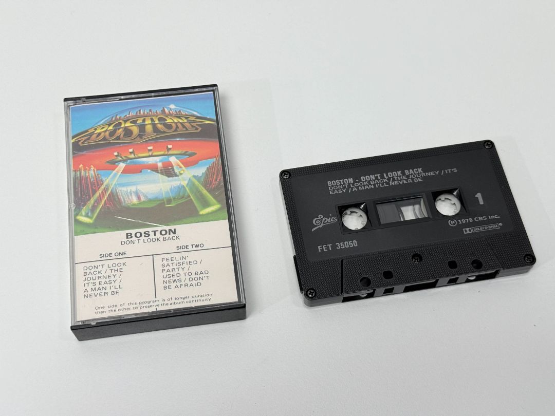 Vintage Boston Cassette Dont Look Back 1978 Album Rock Music Tape