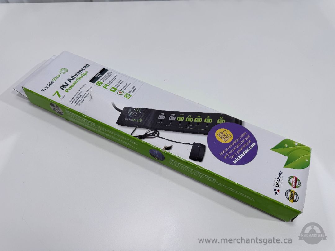 TrickleStar 7-Outlet Advanced PowerStrip+ Surge Protector New Sealed