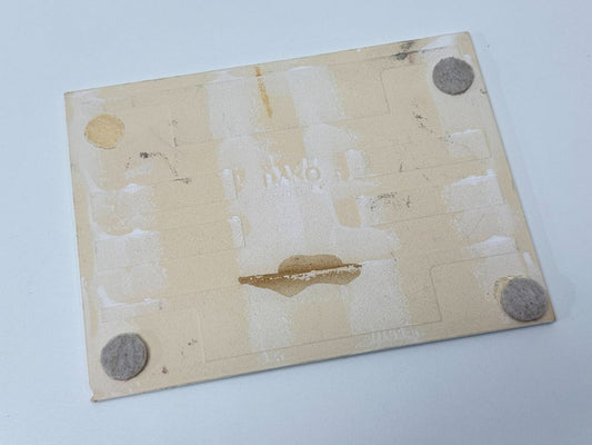 Vintage 24k Gold Indigenous Art Tile Pacific Salmon