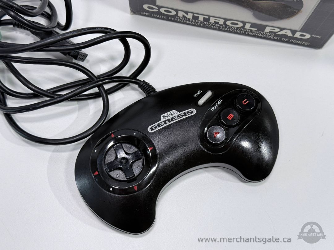 Sega Genesis 3 Button Controller with Original Box OEM MK-1650