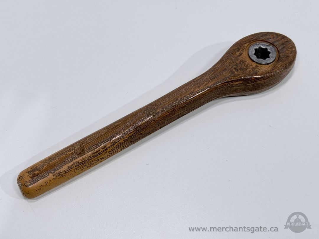 Vintage La-Z-Boy Wood Handle Ratchet Tool Advertising Promotional Piece