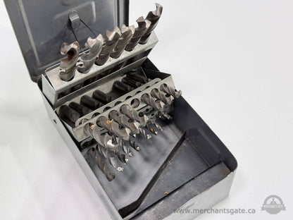 Canadian Tire 29 Piece High Speed Steel Drill Bit Set Metal Case