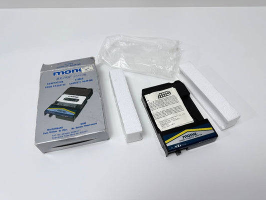 Mona MK 705F Stereo Cassette Adapter Vintage NOS Japan With Box