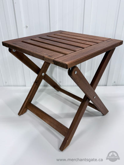 IKEA NÄMMARÖ Outdoor Folding Stool Side Table Solid Wood